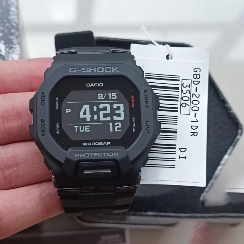 Casio G-Shock G-Squad Full Black Men's Watch- GBD-200-1A